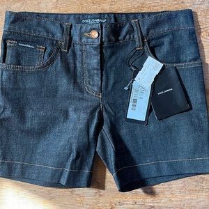 Dolce and Gabbana short - raw denim - low rise shorts